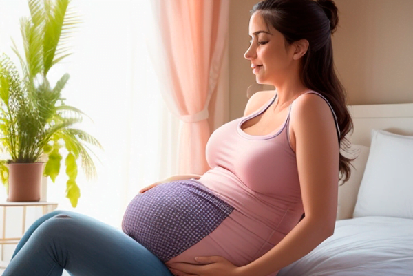 Mujer embarazada descansando tranquilamente: clave para un embarazo saludable y el bienestar de la madre y el bebé