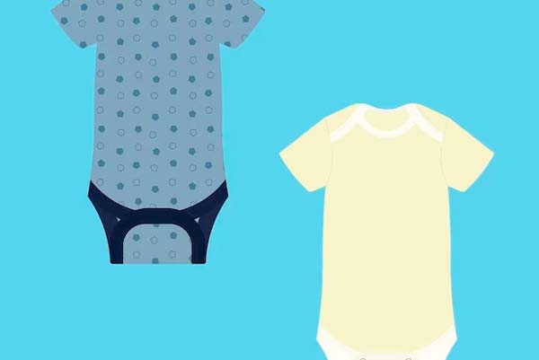 Bodies de mangas corta para bebe